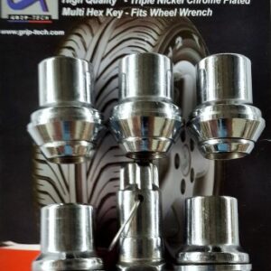 LNT-14BL3-51 : Lock Nuts 5pc Conical collar 14x1.5 + 1 x 21Hex key